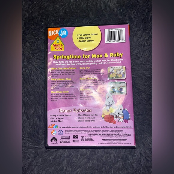 Nick Jr Springtime for Max & Ruby DVD - Picture 2 of 3